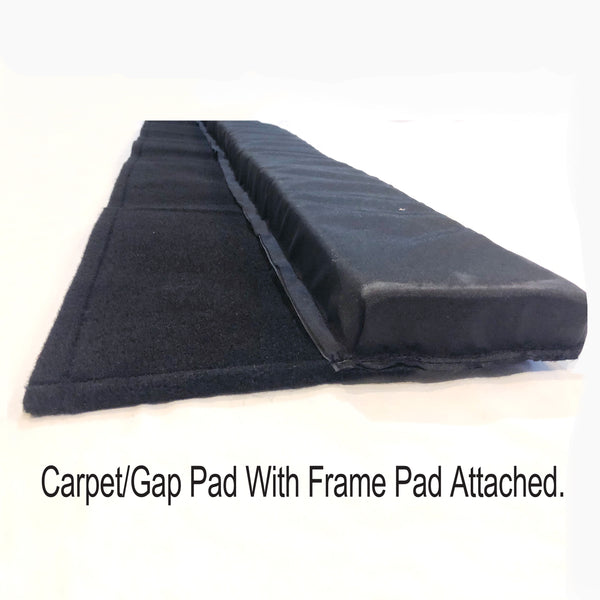 Golf Simulator Gap Pad & Attached Frame Pad