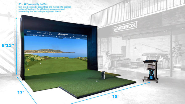 Foresight Sim In A Box Birdie Plus Set Up Dimensions