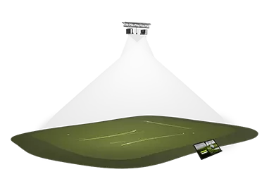 PuttView Projector Illustration Showing Putting Path On Green