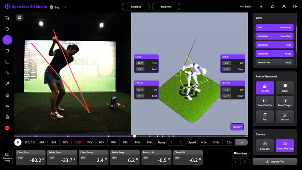 Sportsbox 3D Studio Swing Analysis Image 3