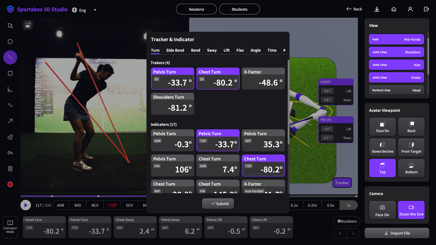 Sportsbox 3D Studio Swing Analysis Image 4