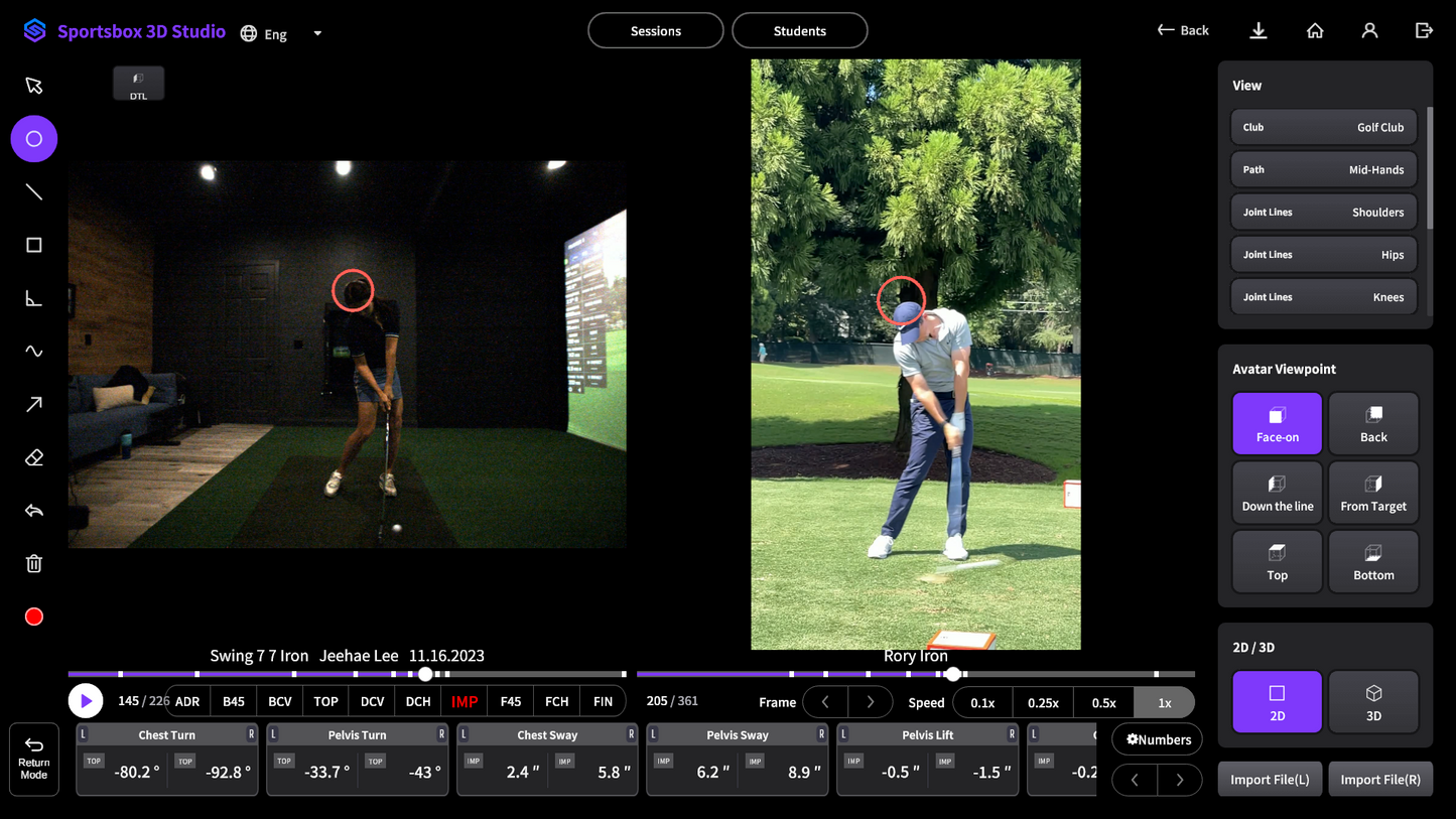 Sportsbox 3D Studio Swing Analysis Image 2