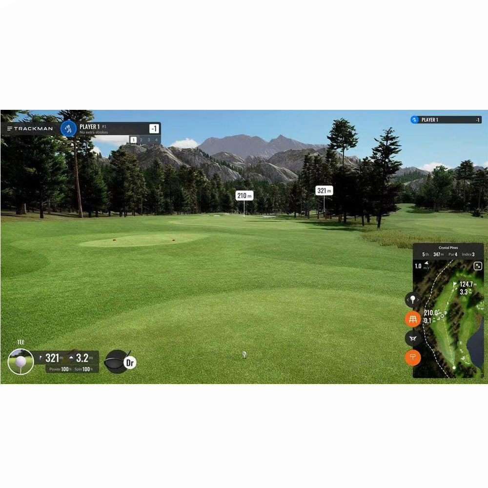 Trackman IO Fictional Course Crystal Pines Hole 5