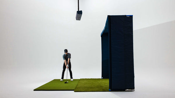 TruGolf Max Golf Simulator Enclosure Side View