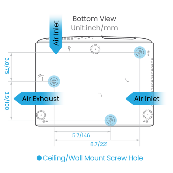 BenQ TK710 Ceiling Mount