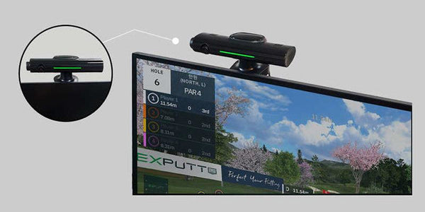 ExPutt RG Camera Mounted on TV