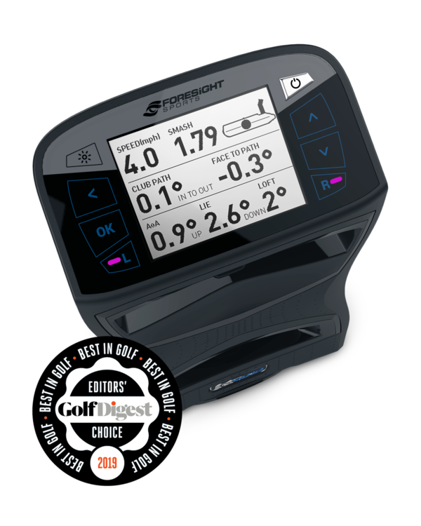 Foresight Putting Add-On Metrics Shown on GCQuad LCD Screen