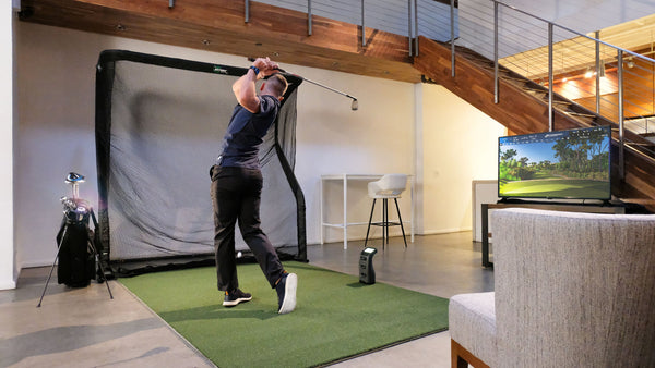 Sim in a box Net Par Golf Simulator Package Sample Install